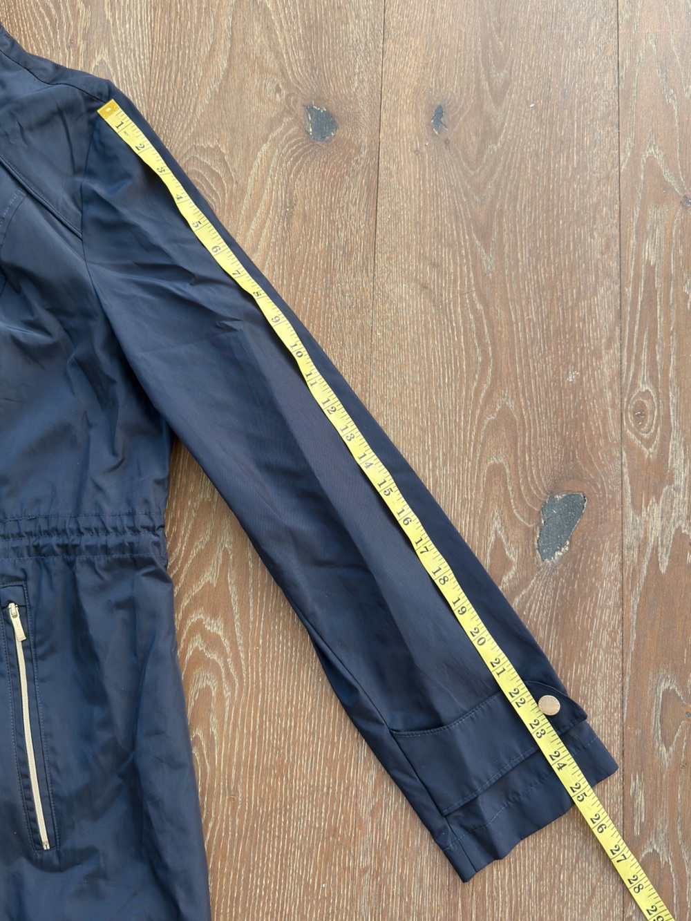 COLE HAAN 'Travel Package' Hooded Rain Jacket in Indigo - Picture 14 of 16